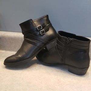 Black ankle boots